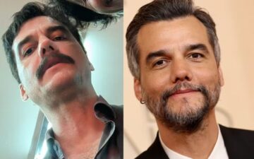 Wagner Moura surge caracterizado para longa com Kristen Stewart