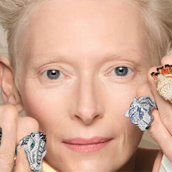 Tilda Swinton é a nova estrela global da Cartier em campanha inspirada na vida selvagem