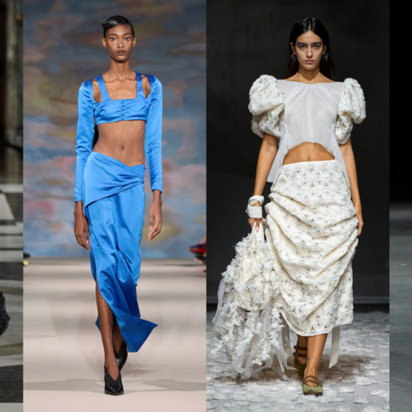 London Fashion Week encerra temporada com couro, volumes esculturais e Jade Picon na passarela