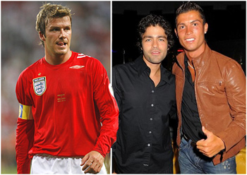 David Beckham e Cristiano Ronaldo: ciúme de você