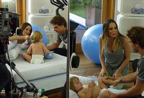 Noah, filho de Danielle Winits, faz sua estreia na TV