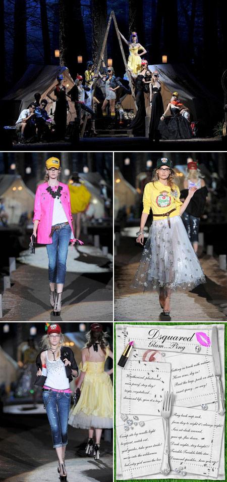 O desfile de verão da DSquared² acabou de terminar em Milão e Glamurama já tem as primeiras impressões.