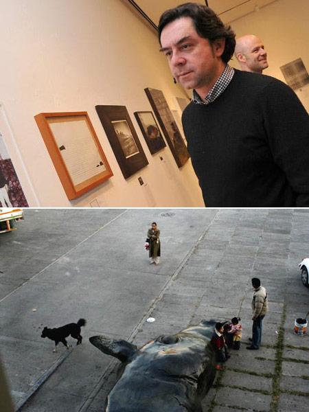 Edu Leme recebe amigos e colecionadores para um previeu da mostra One Foot Apart, que reúne 13 nomes fortes da produção de arte contemporânea mexicana.