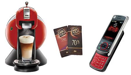 De encher os olhos: na festa de três anos da revista “Joyce Pascowitch”, que acontece nesta sexta-feira em São Paulo, alguns convidados vão receber presentes especiais. A Nescafé vai premiar 20 glamurettes com a cafeteira Dolce Gusto, da Arno.