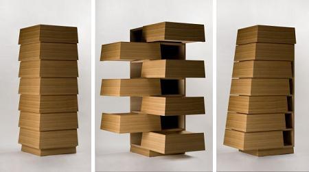 Esta vai para os glamurettes que adoram design e têm muita coisa para guardar em pouco espaço. O designer japonês Nosigner criou um móvel superbonito e bem útil. Trata-se da “Cartesia”.