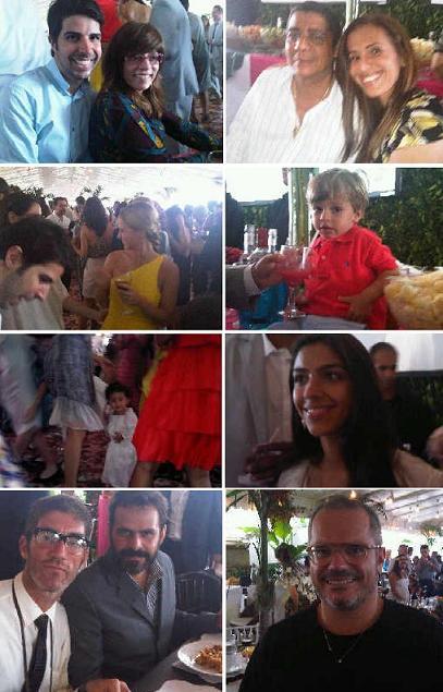 Acabou de começar a festa que celebra a cerimônia de renovação de votos de Regina Casé e Estevão Ciavatta.