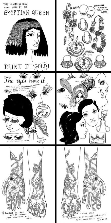 Ilustradora indiana Nina Chakrabati lança livro interativo do mundo da moda.