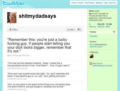 História de Justin Halpern, criador do perfil no Twitter “shitmydadsays”, vai virar filme.