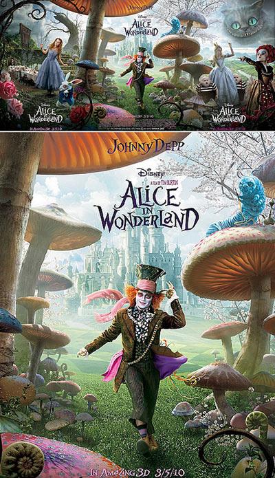Mais um pôster de “Alice no País das Maravilhas” é divulgado.