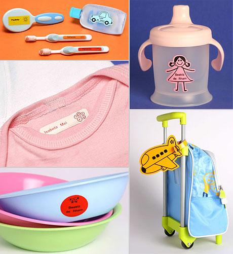Etiquetas e adesivos personalizados são a nova tendência entre as mamães e papais descolados.