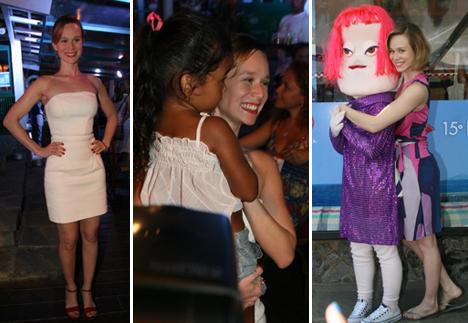 A sexta-feira de Mariana Ximenes no Festival de Cinema de Búzios.