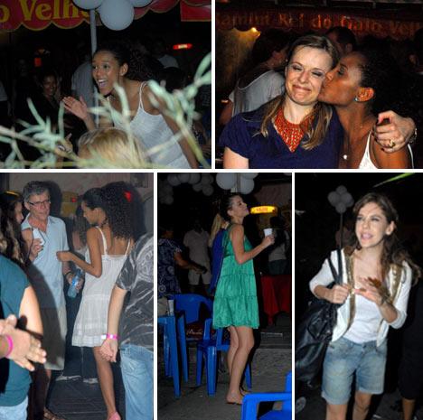Taís Araújo faz festa com elenco de “Viver a Vida” no Rio.