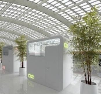 Uma empresa russa acaba de desenvolver o conceito Sleep Box para quem quer tirar uma soneca no aeroporto.