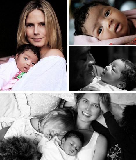 Acabam de ser divulgadas as primeiras fotos da filha caçula de Heidi Klum e Seal