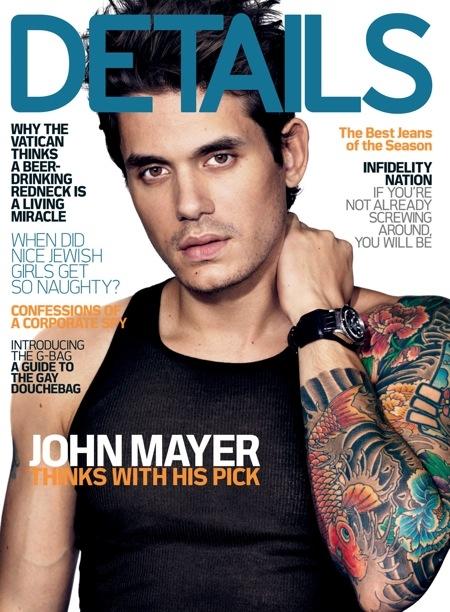 Na edição de dezembro da revista “Details”, que chega às bancas com John Mayer na capa, o cantor finalmente respondeu aos comentários maldosos.