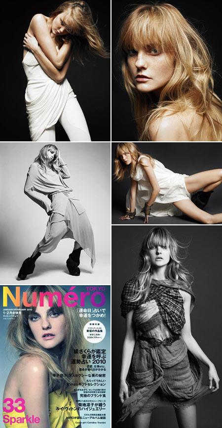 Carol Trentini é a estrela da edição de janeiro e fevereiro da revista “Numéro Tokyo”.