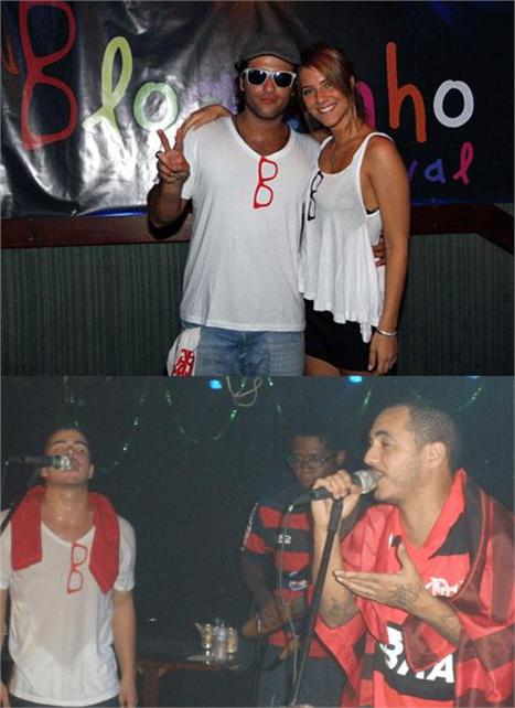 Bruno Gagliasso comemora o sucesso do Bloquinho.