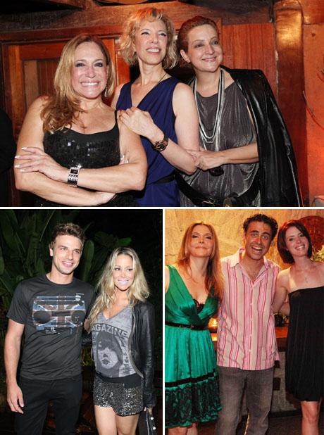 Terminou só às 6 horas desta quarta-feira a festa que o diretor Wolf Maya deu em sua casa para comemorar a estreia da nova minissérie da Globo, Cinquentinhas.