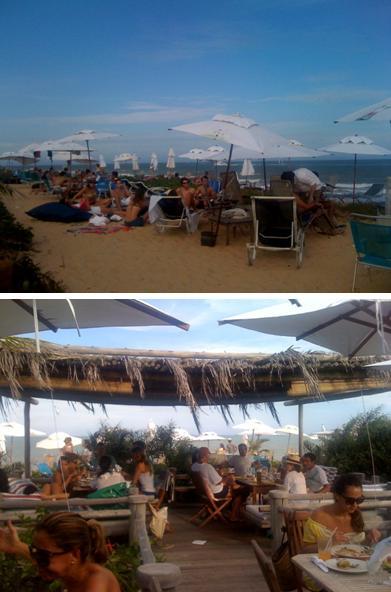 Praia da pousada Estrela DÁgua é o pedaço de areia mais bem freqüentado de Trancoso.