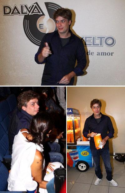 Fabio Assunção assistiu ao primeiro capítulo da minissérie Dalva e Herivelto, nessa segunda-feira.