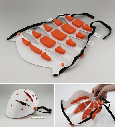 Designer francês cria novo design para capacetes de bicicletas.