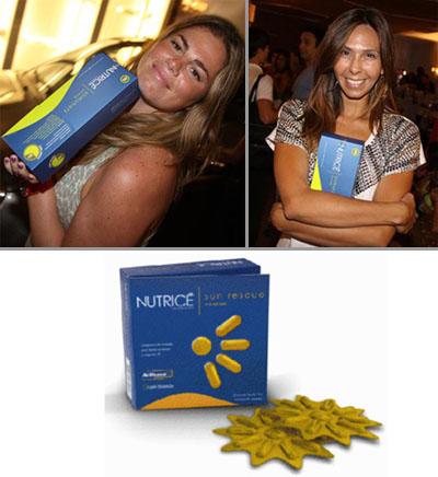 A Nutricé, que já fez o maior sucesso presenteando as glamurettes com slim shots no lounge Glamurama, agora irá distribuir Sun Rescue, que mantém o bronzeado por mais tempo.