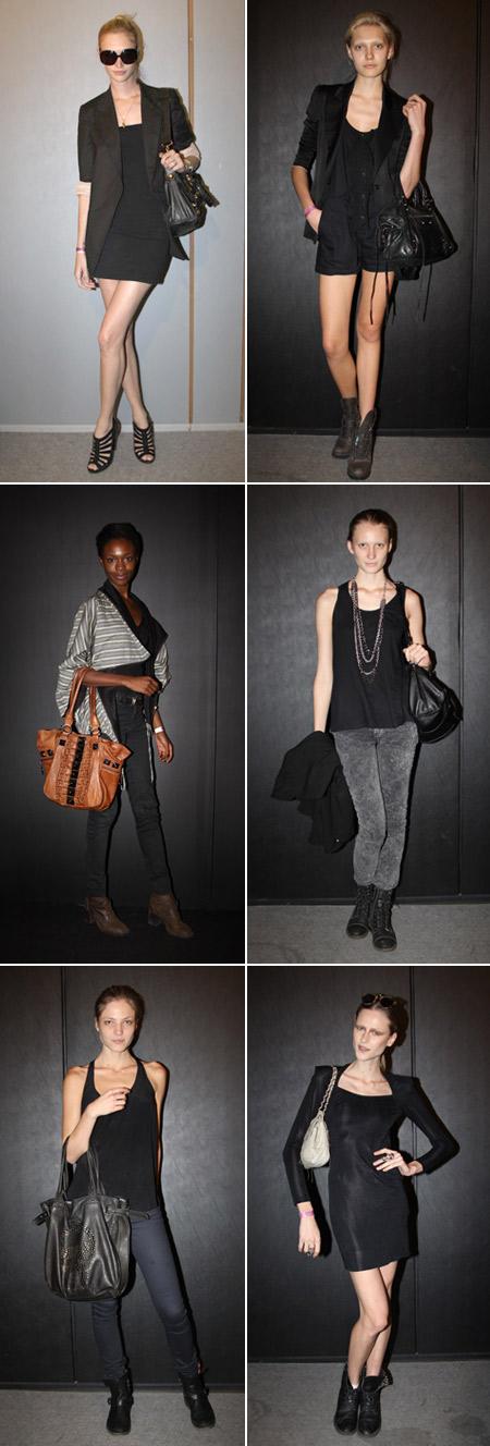 Foi no backstage da Neon, antes de vestirem as roupas da marca, que Viviane Orth, Samira, Luana Teifke, Lovanni Pinnow, Bárbara Berger e Alicia Kuczman foram flagradas por Glamurama vestidas de preto.