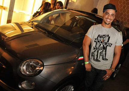 Evandro Ângelo foi só elogios para o Fiat Cinquecento, no lounge Glamurama