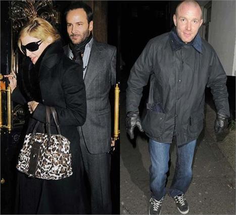 Madonna janta com Tom Ford em restaurante ao lado do pub Punchbowl de seu ex-marido Guy Ritchie.