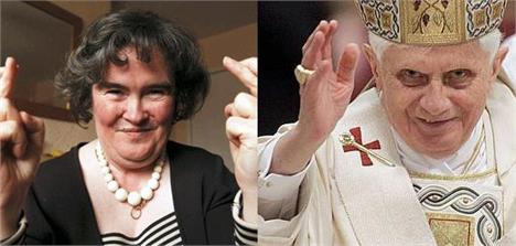 Susan Boyle pode cantar para o Papa em setembro na Escócia.