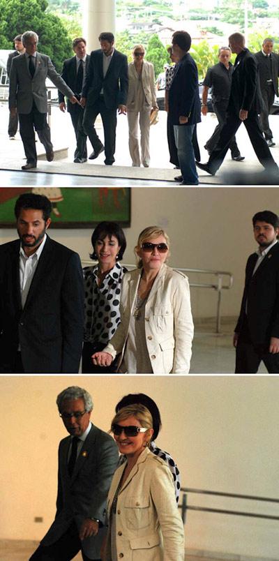 Madonna já está no Palácio do Governo, em São Paulo, com o governador José Serra.