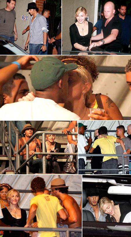 Madonna se diverte no Rio de Janeiro com Jesus luz e acaba beijando um rapaz amigo de seu então namorado.