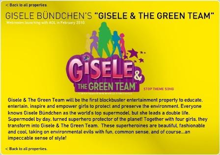 Além da profissão de supermodelo, e dos afazeres como mamãe, Gisele Bündchen também vai vestir o uniforme de heroína de desenho animado.