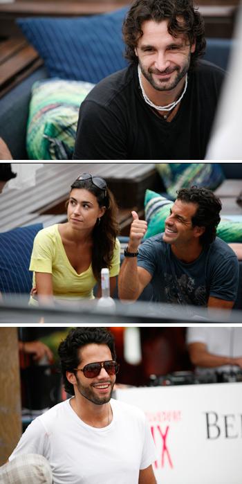 Rico Mansur e Álvaro Garnero estão no Praia Café de La Musique, em Jurerê.