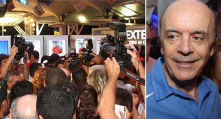 José Serra provoca tumulto em Salvador