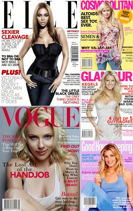 Já pensou em um mundo com revistas femininas sendo editadas por homens? O pessoal do “CoolMaterial.com” já.