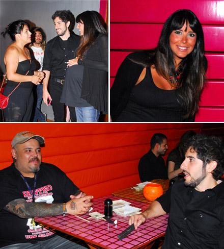 Aos nove meses de gravidez, Suzana Gullo vai a jantar com Marcos Mion.