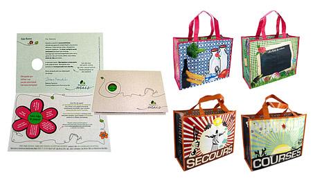 Pão de Açúcar cria mala direta sustentável e Pylones Paris lança sacola retornável.