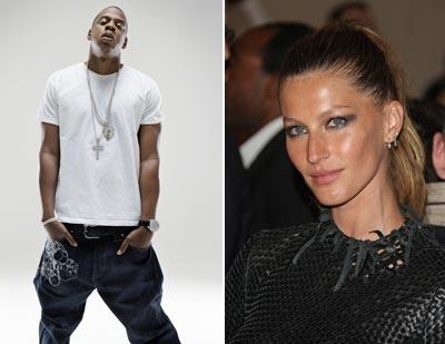 Gisele Bündchen e Jay-Z são tachados como azarentos por Wall Street.