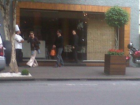 Guilhermina Guinle e Murilo Benício estão em São Paulo.