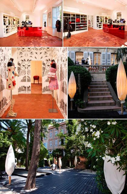 Glamurama has already told about Chanels pop-up store in Saint-Tropez and now it is time to show details of the space.