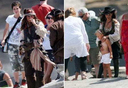 Primeiras imagens com Penélope Cruz em “Piratas do Caribe” caem na rede.