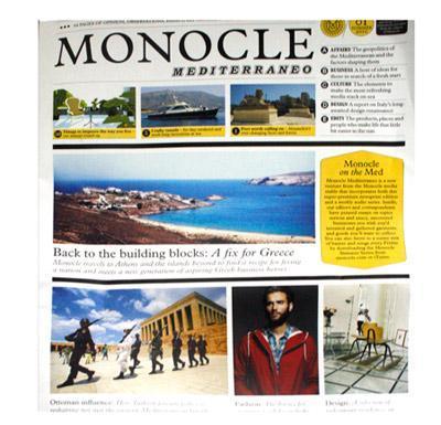 Just for a few people, close to the host, Tyler Brûlé, and the team that works with him in his magazine Monocle.