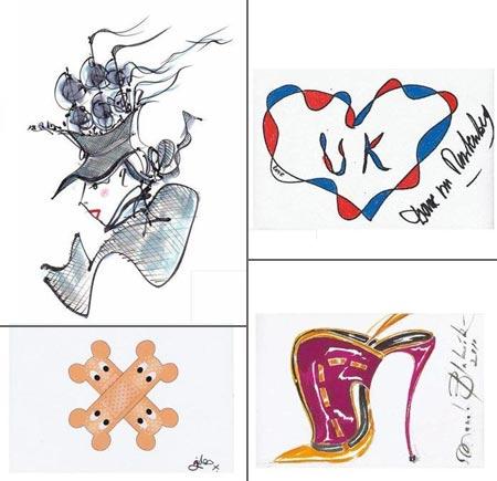 Manolo Blahnik, Diane von Furstenberg, Philip Treacy, Giles Deacon, entre outros estilistas, acabam de se juntar por uma boa causa!