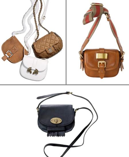 As mini messenger bags estão com tudo nesta estação.