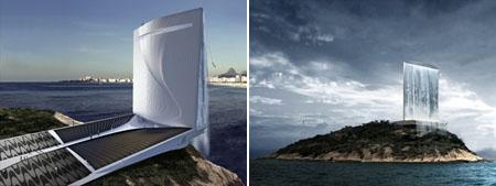 Já imaginou uma cachoeira no meio da praia de Copacabana?