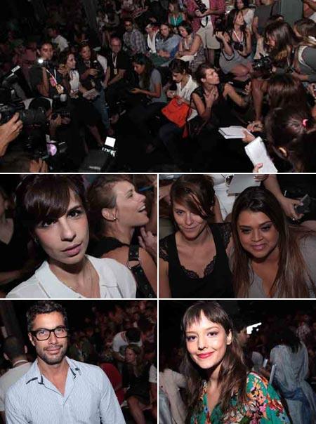 A @pretamaria, @cadieckmann, Maria Ribeiro, @torquatto1… a turma toda aqui no Fashion Rio!