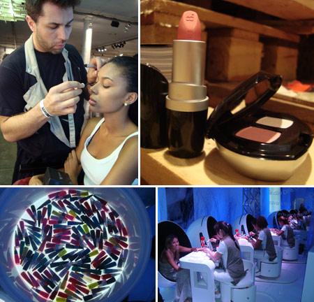 O visual é garantido aqui na #SPFW Make e unhas para todos