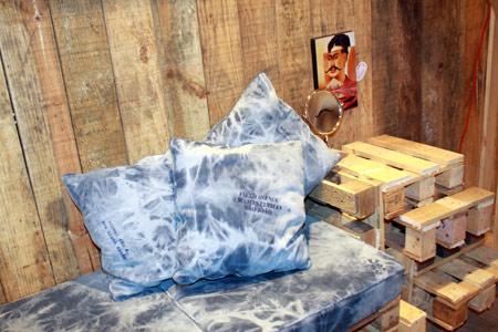 Lindas as almofadas do Felipe Morozini que decoraram o Lounge