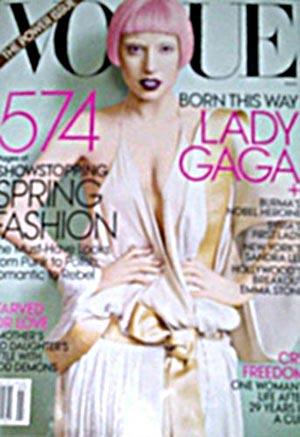 Lady Gaga está na capa da Vogue America de março… e o vestido que ela está usando vai causar…